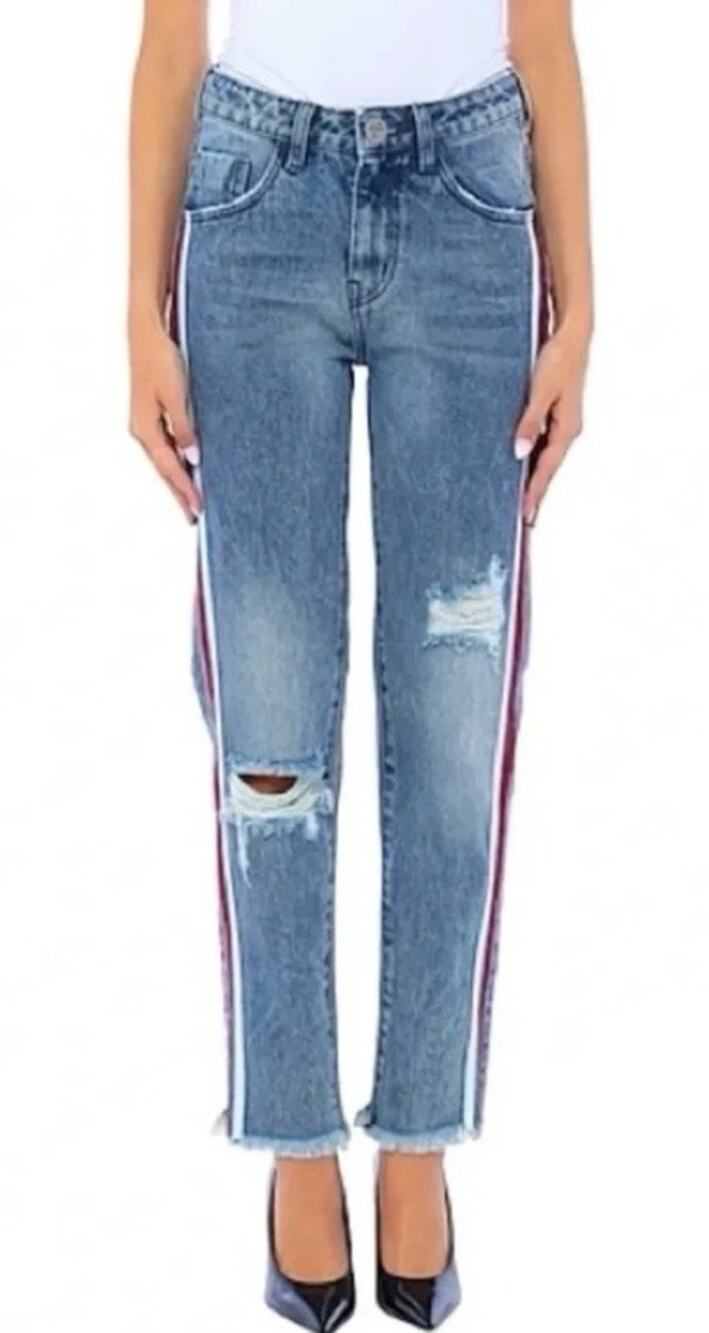 One Teaspoon Awesome Baggies High Waist Relaxed Leg Jeans S
